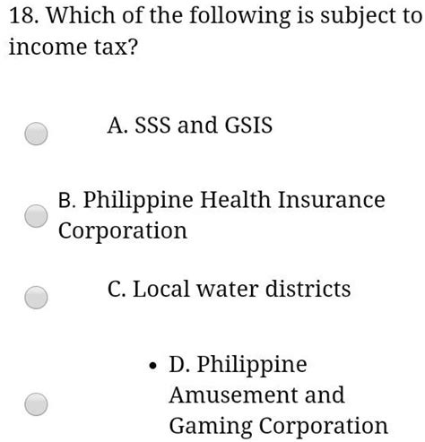 is pagcor subject to income tax